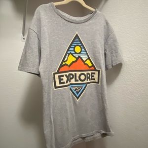 Explore T-Shirt - Gray Size Small